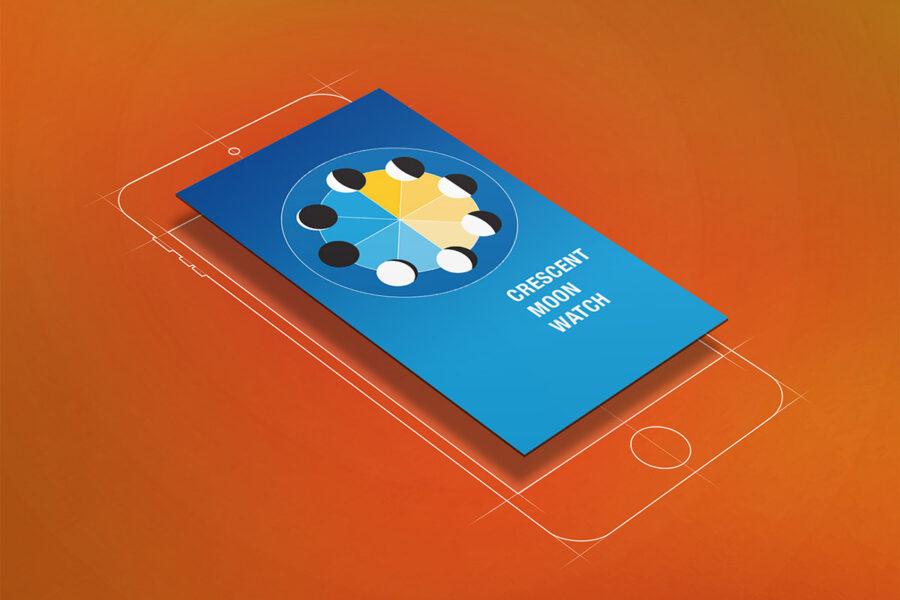 Moon-Phases iOS app UI Design