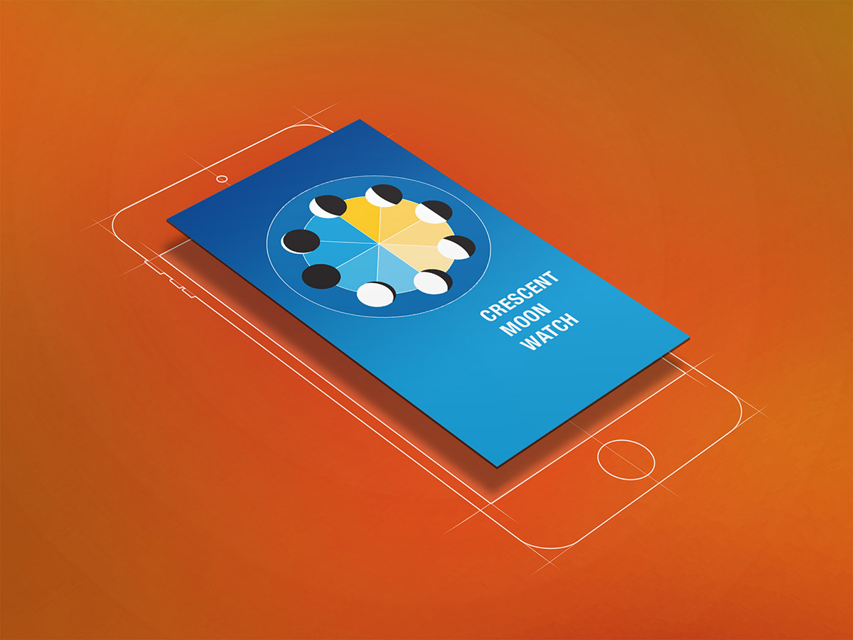 Moon-Phases iOS app UI Design